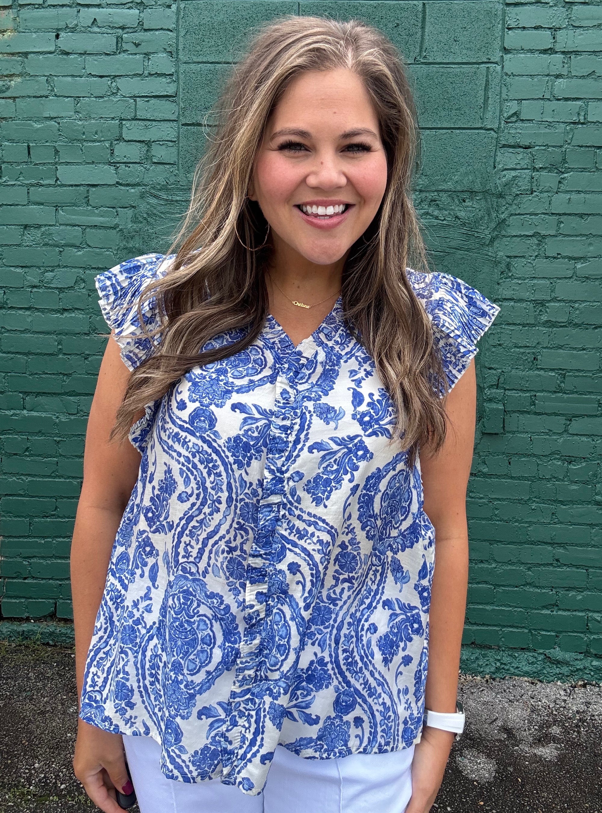 Partial To Paisley Top