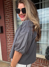 Not So Basic Puffy Sleeve Top