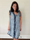 It Comes In Waves Denim Dress