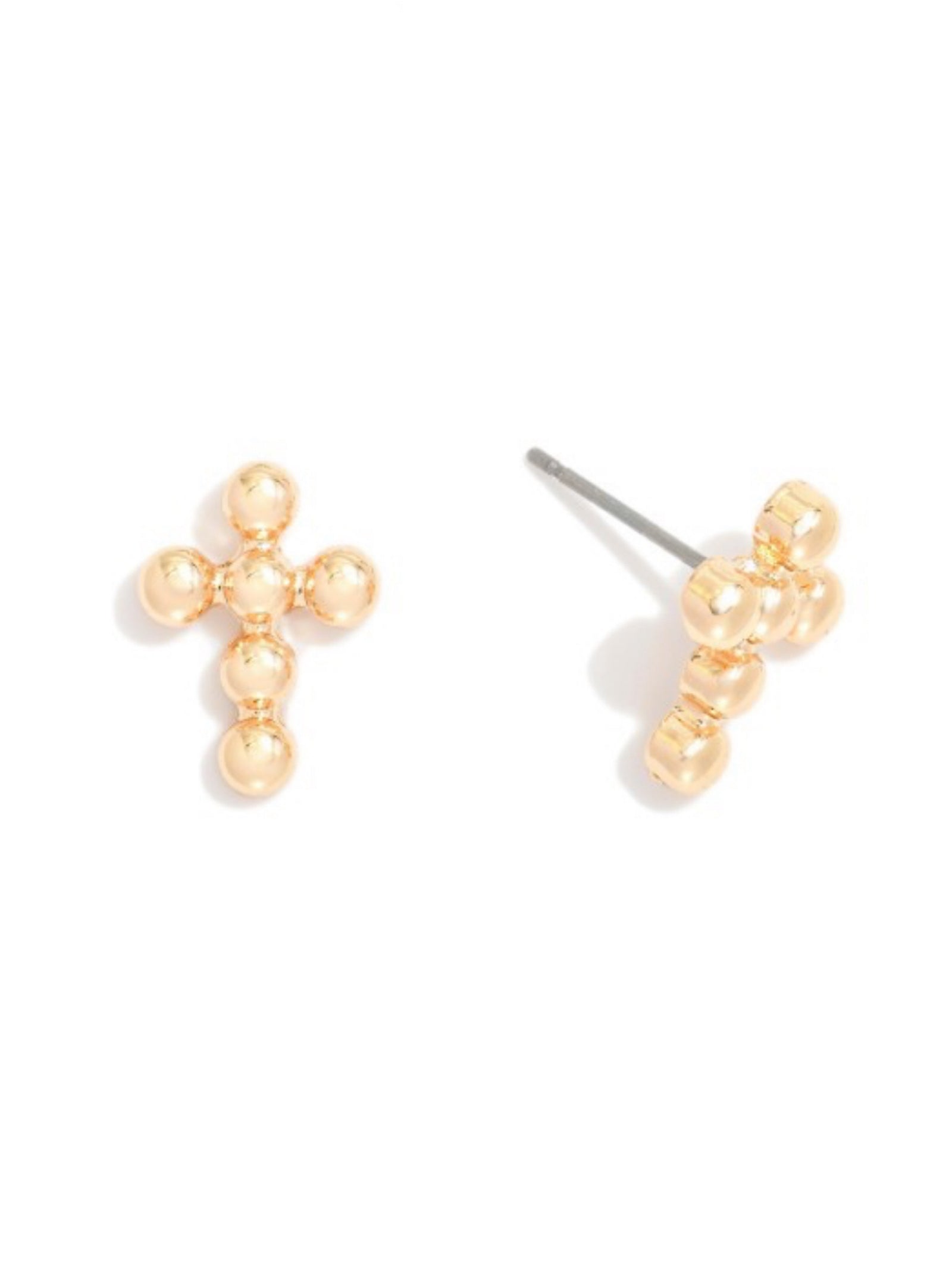 Having A Ball In My Pearl Post Earrings - Gold