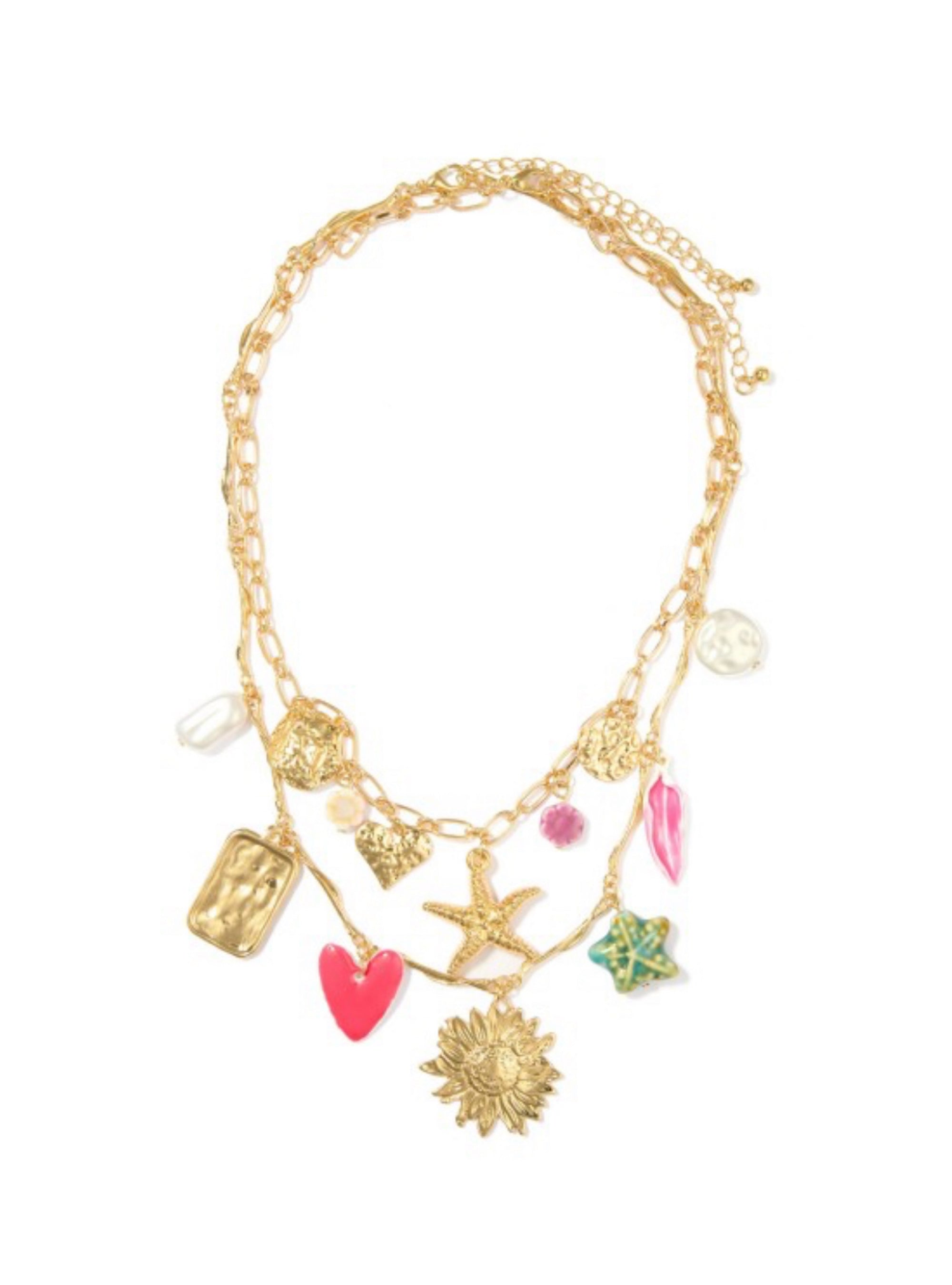 Charm School Double Layer Necklace
