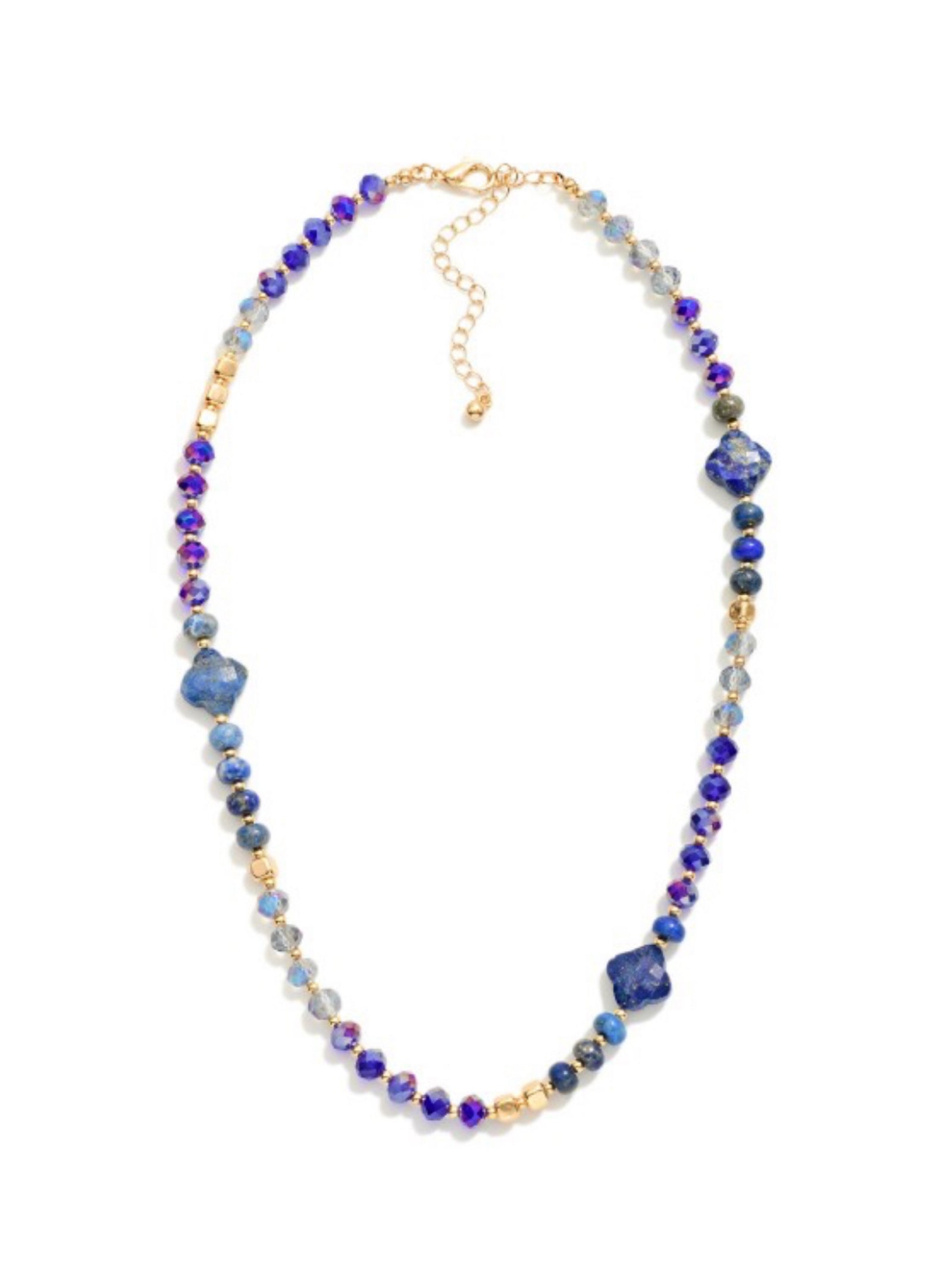 All I Blue Is Win Beaded Necklace