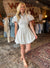 Stripe A Pose Linen Blend Dress