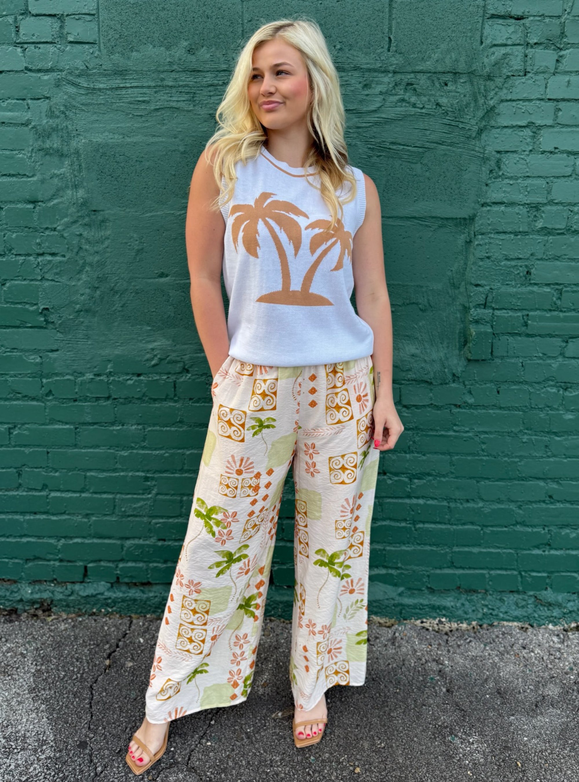 The Palm Before The Storm Sweater Tank
