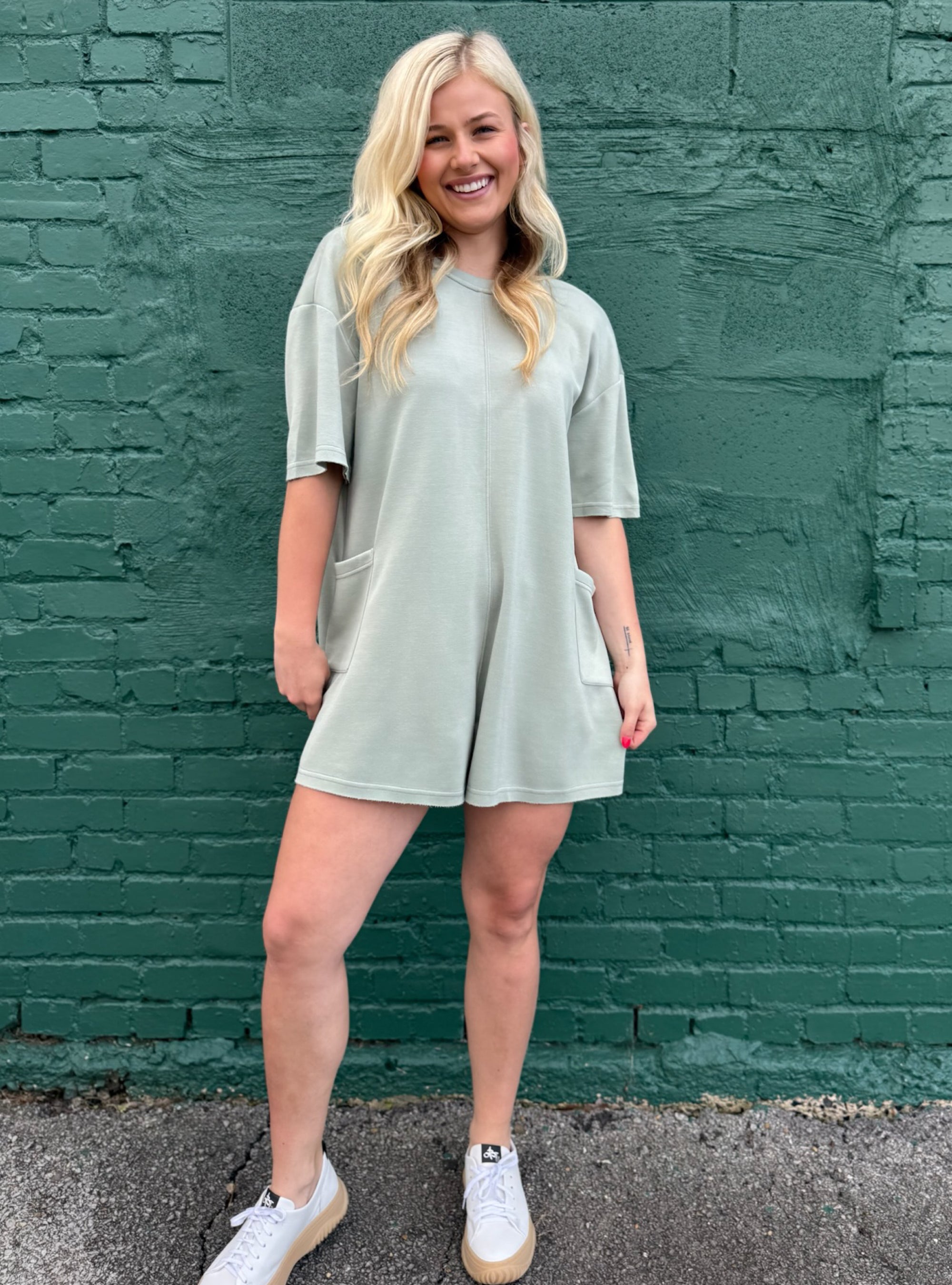 Sage The Best For Last Romper