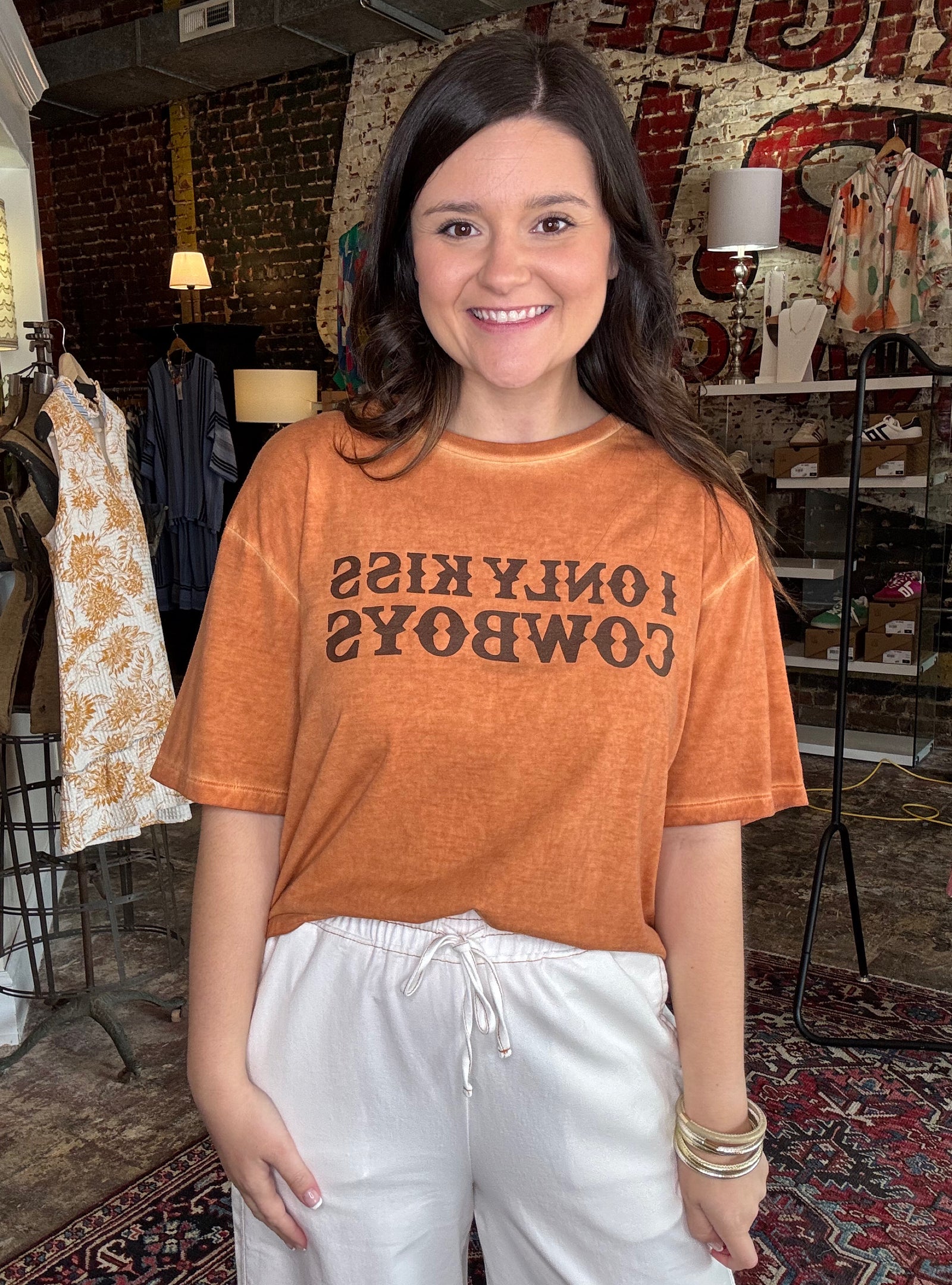 I Only Kiss Cowboys Vintage Tee