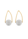 Mirror Drop Two-Tone Earrings