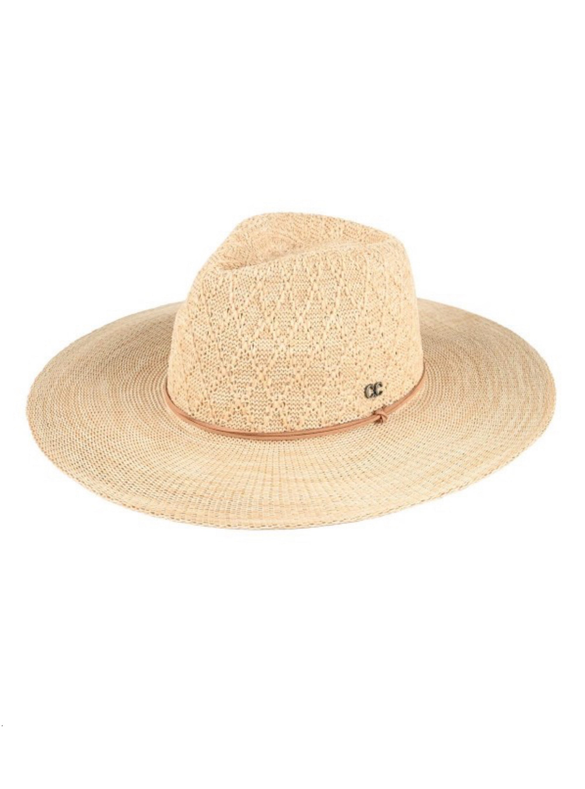 C.C Packable Panama Hat - Beige