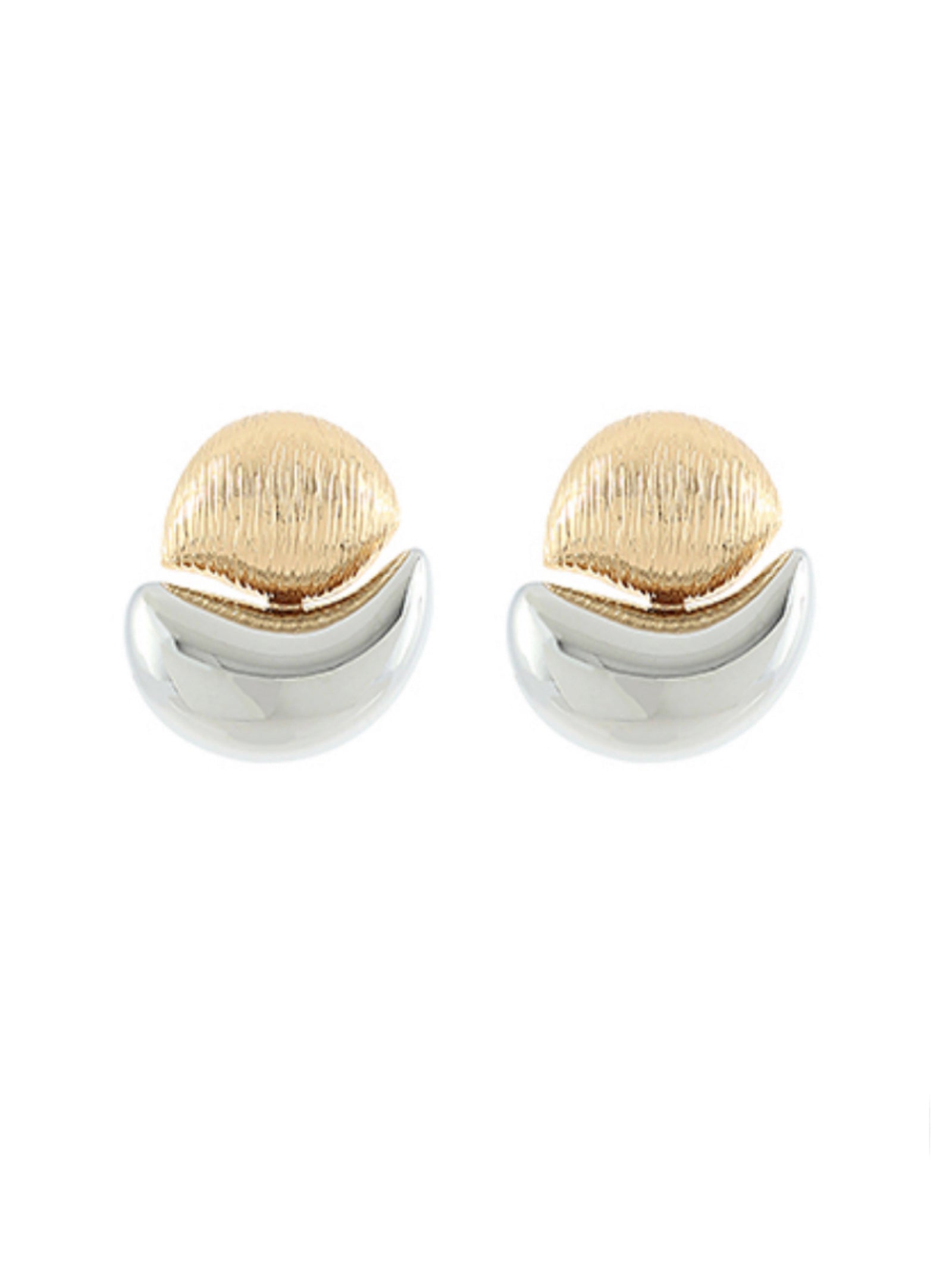 Ride The Wave Two-Tone Earrings