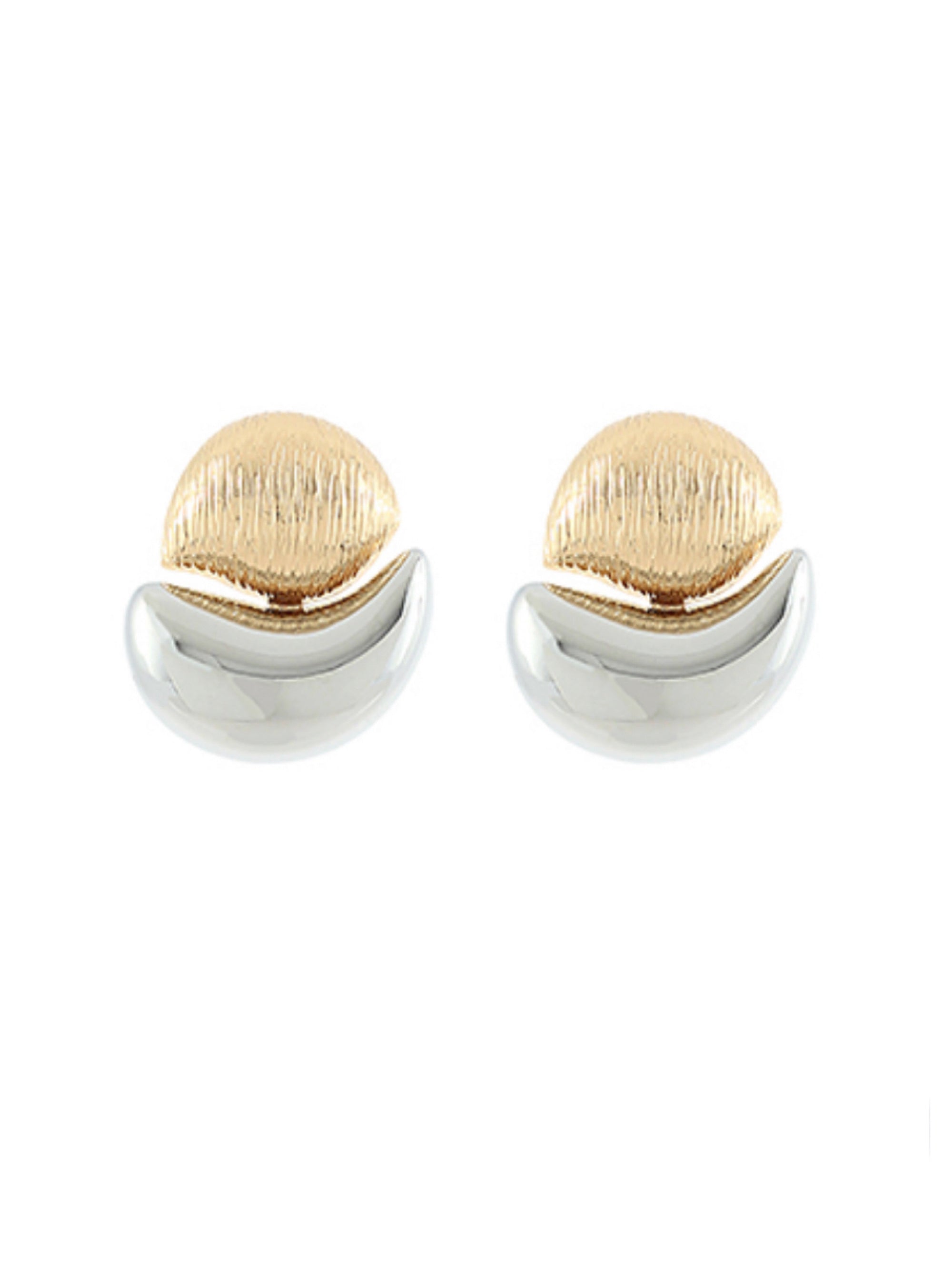 Ride The Wave Two-Tone Earrings