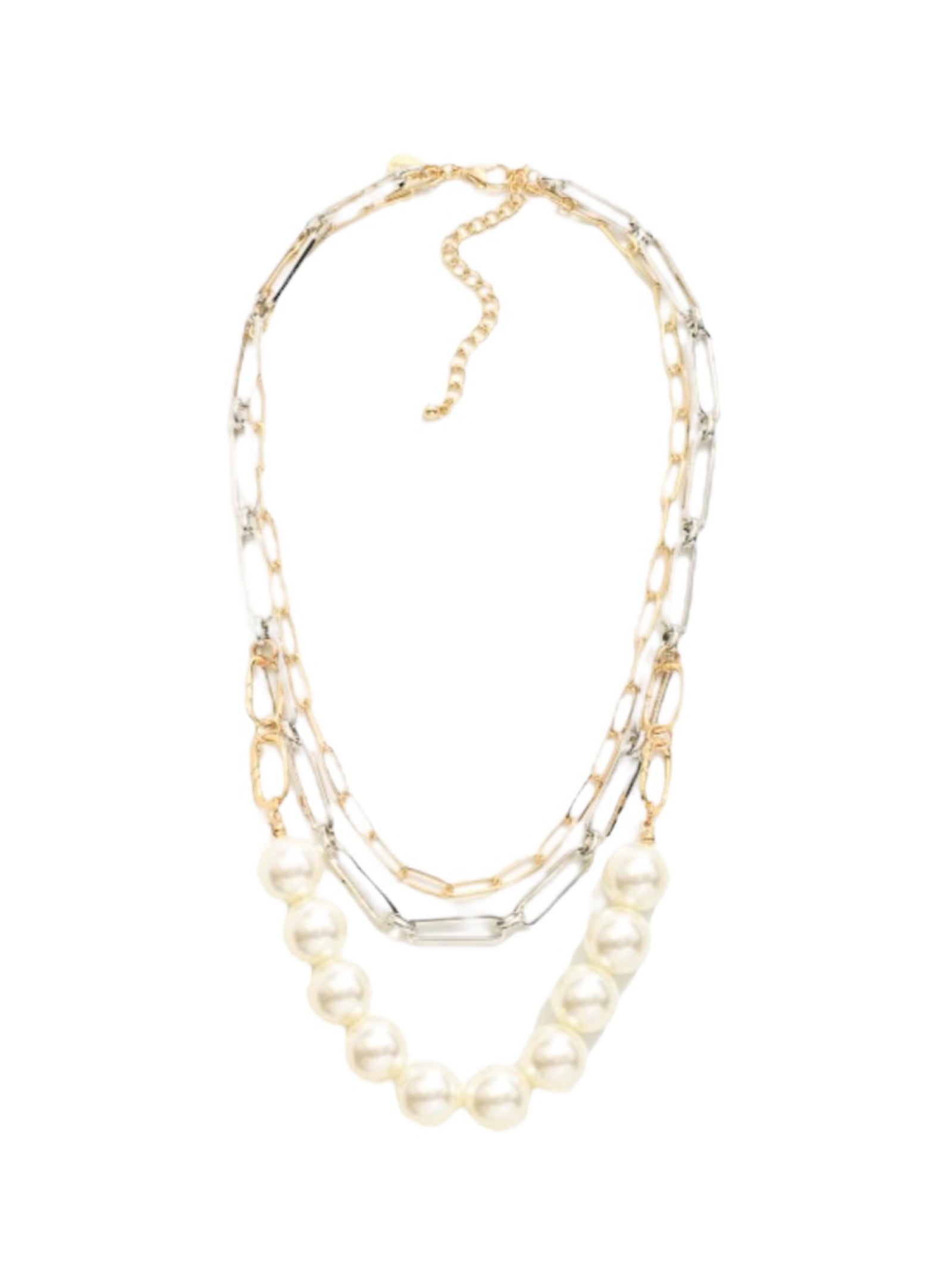 Polished, Poised, and Pearled Necklace