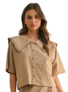 Cool, Collared, And Collected Top