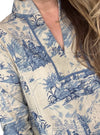 Uncle Frank Toile Blue Midi Dress