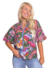Electric Bloom Printed Top