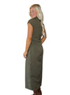 You Olive Know Ruched Dress