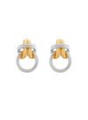 Knot Your Average Two-Tone Earrings