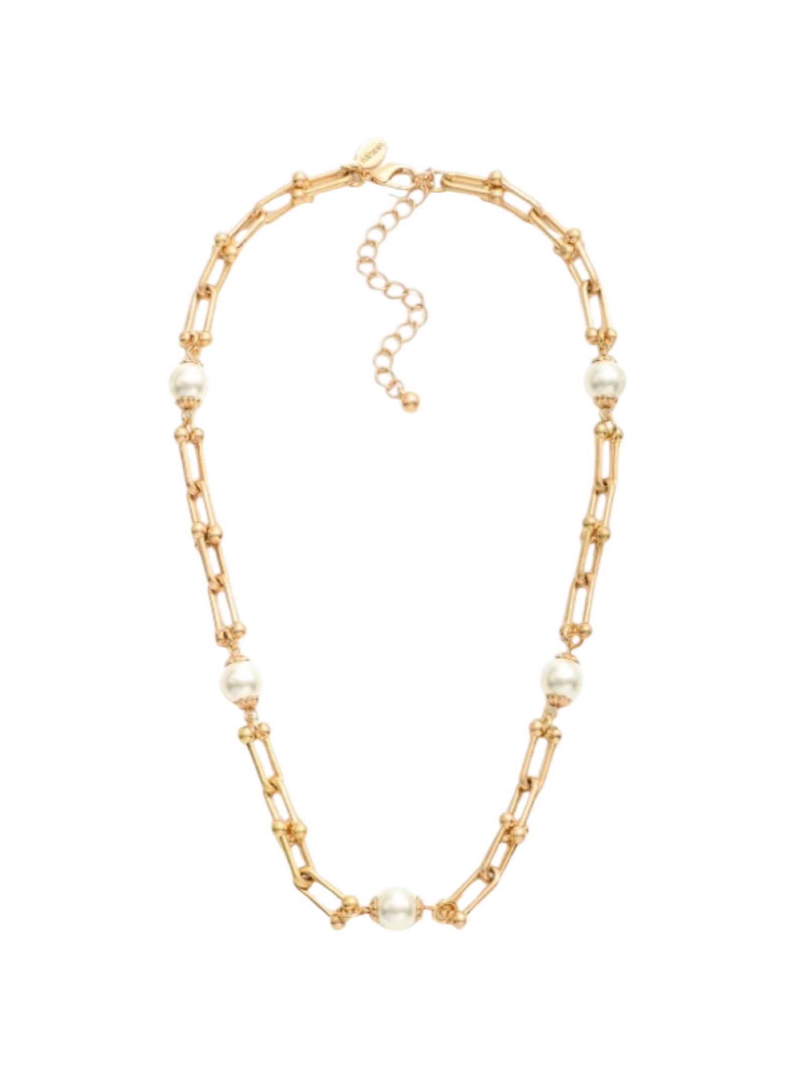 Chain Reaction Pearl Necklace