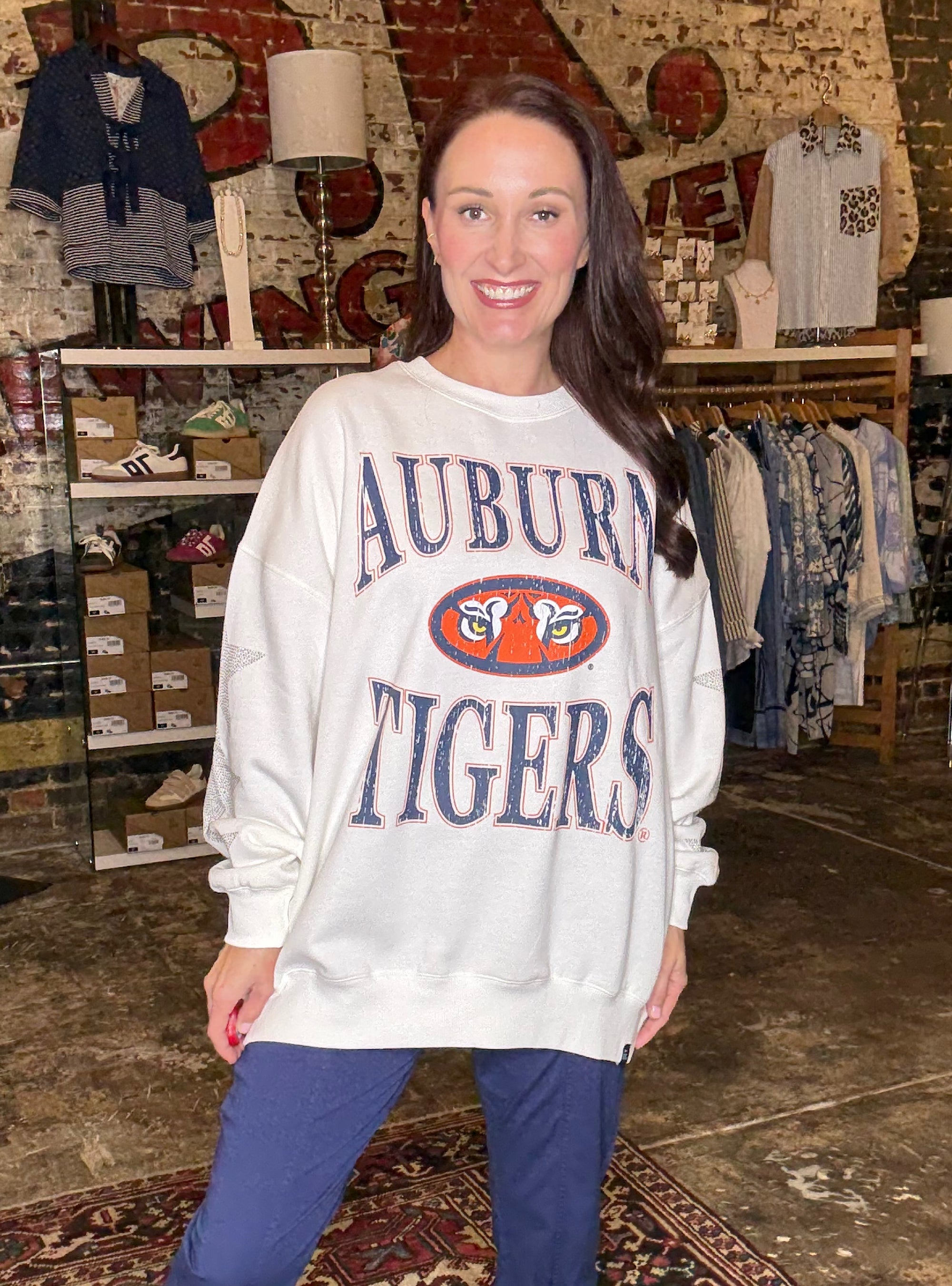 Game Day Social Auburn Crew Neck Sweatshirt
