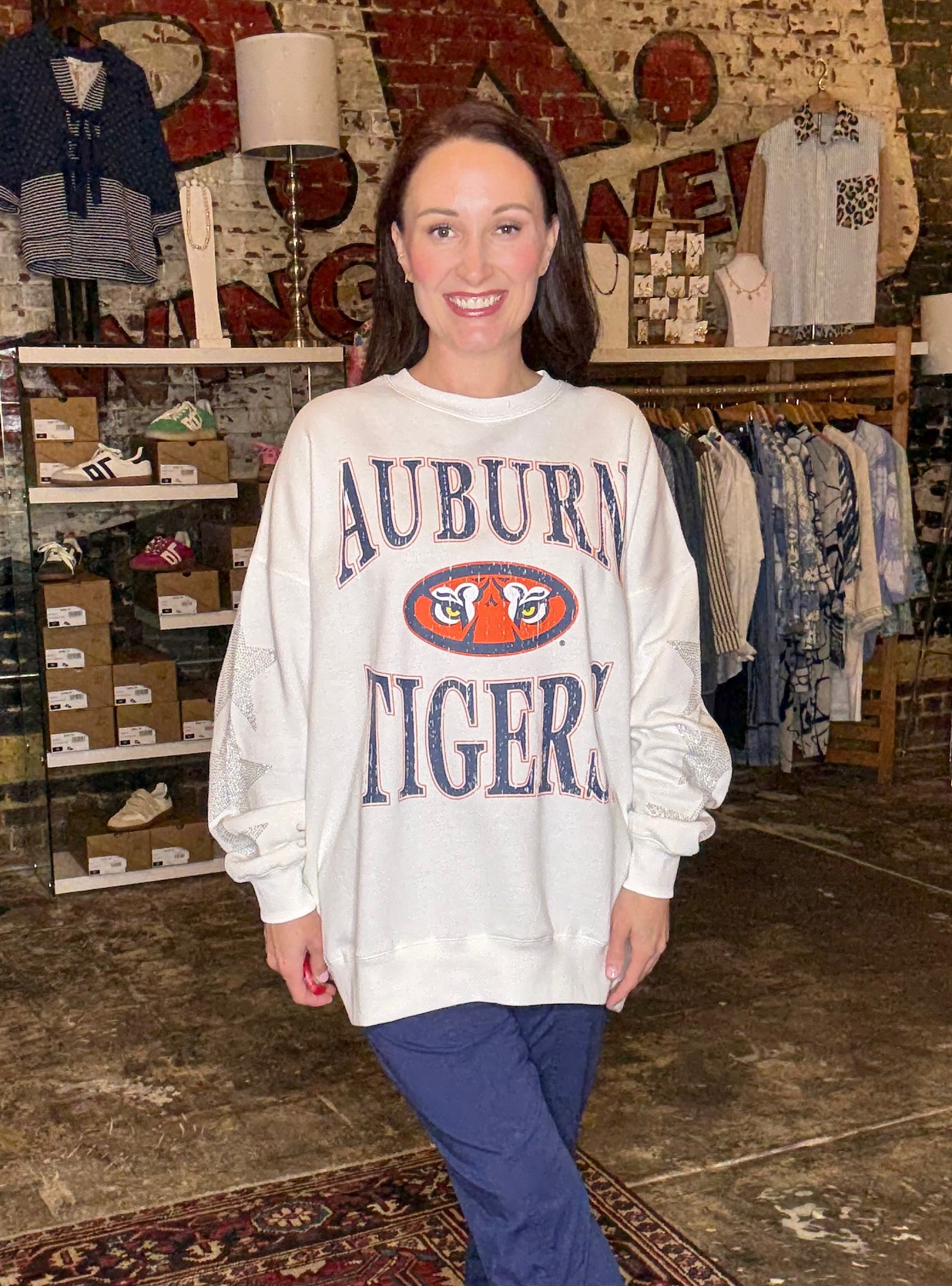 Game Day Social Auburn Crew Neck Sweatshirt