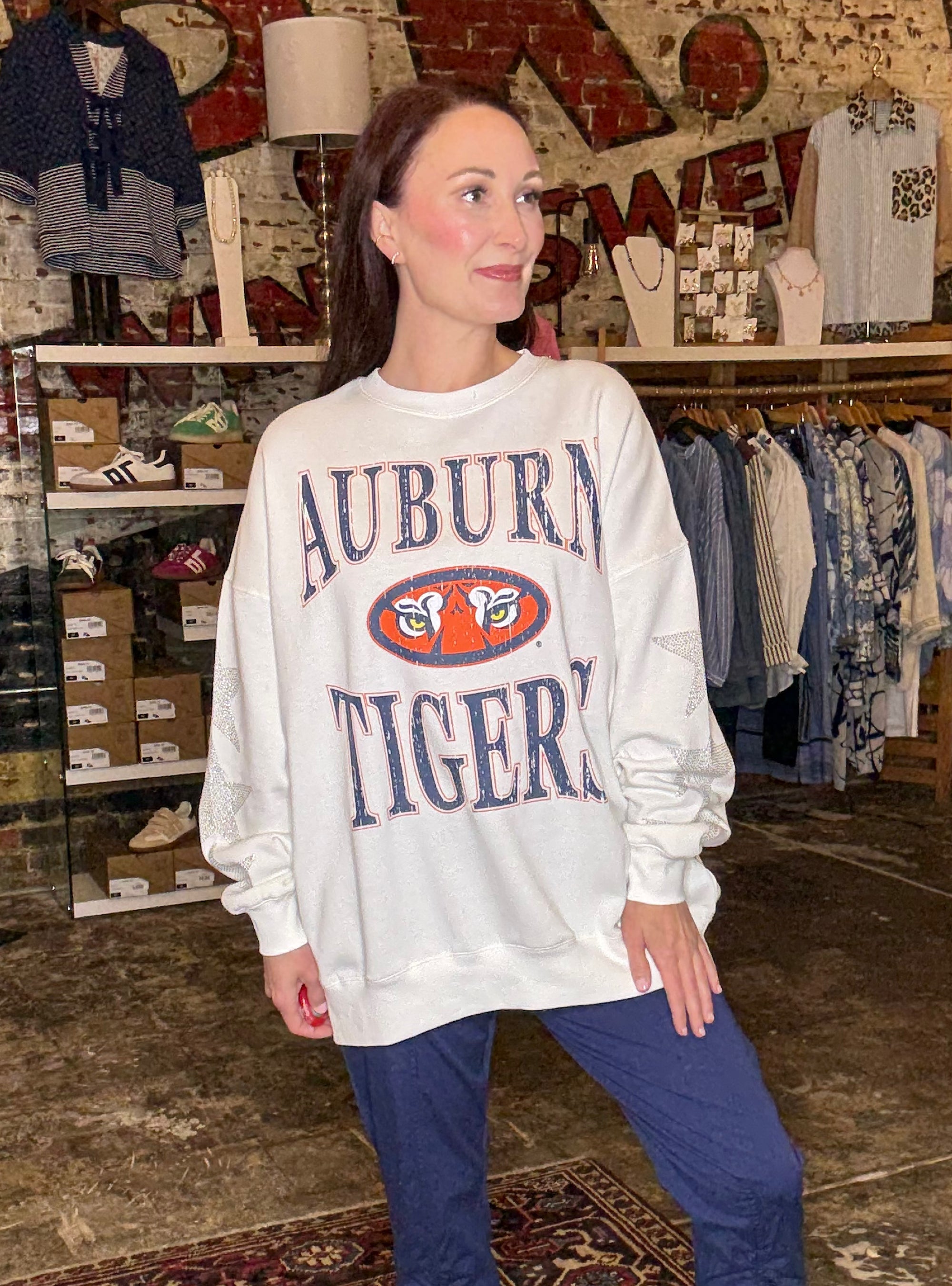 Game Day Social Auburn Crew Neck Sweatshirt