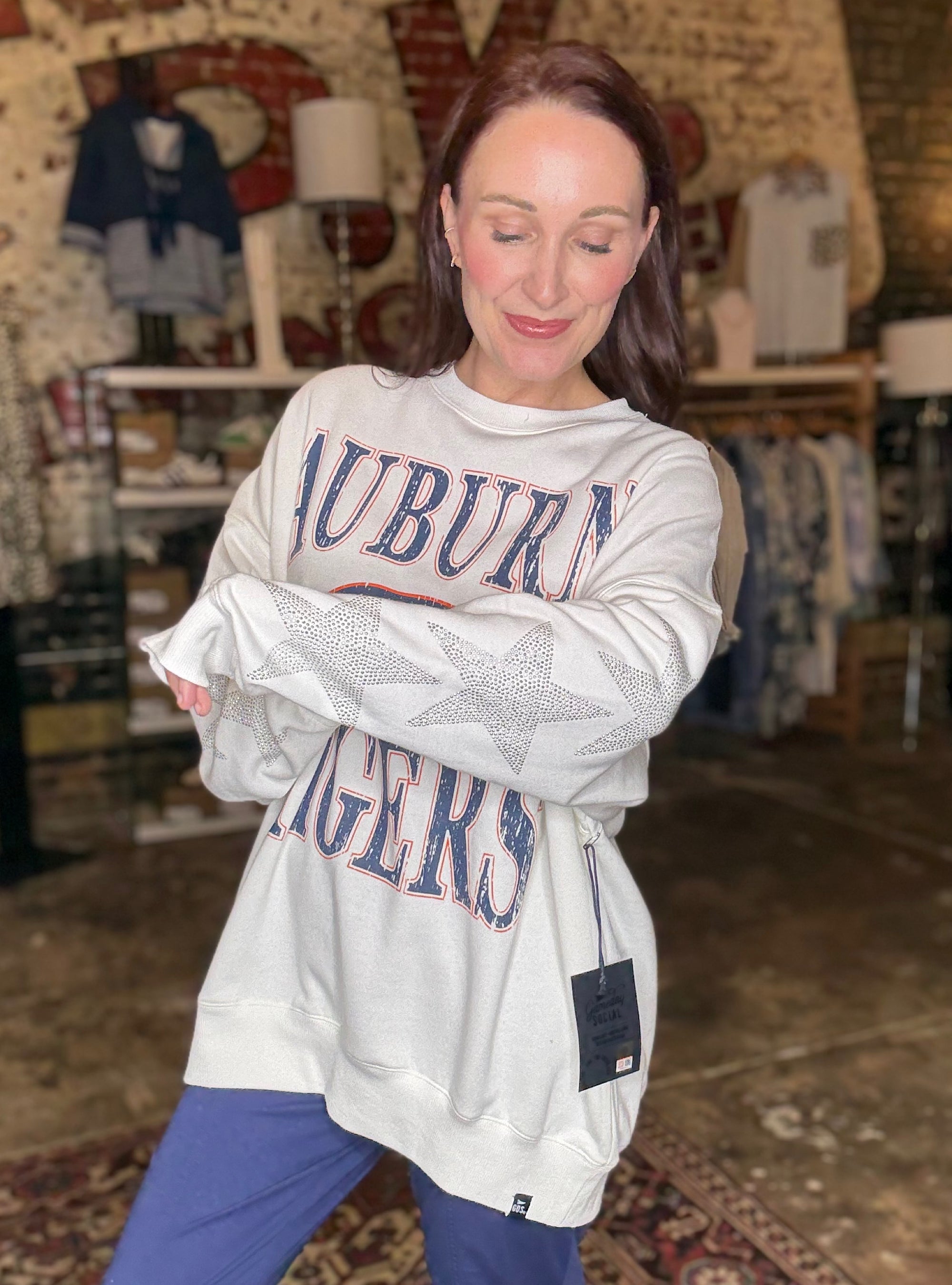 Game Day Social Auburn Crew Neck Sweatshirt