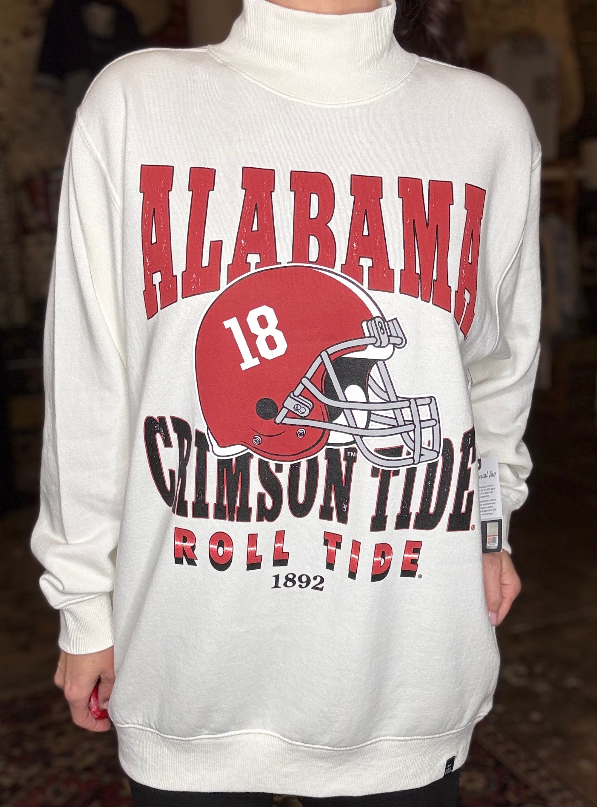 Game Day Social Bama Mock Neck Sweatshirt