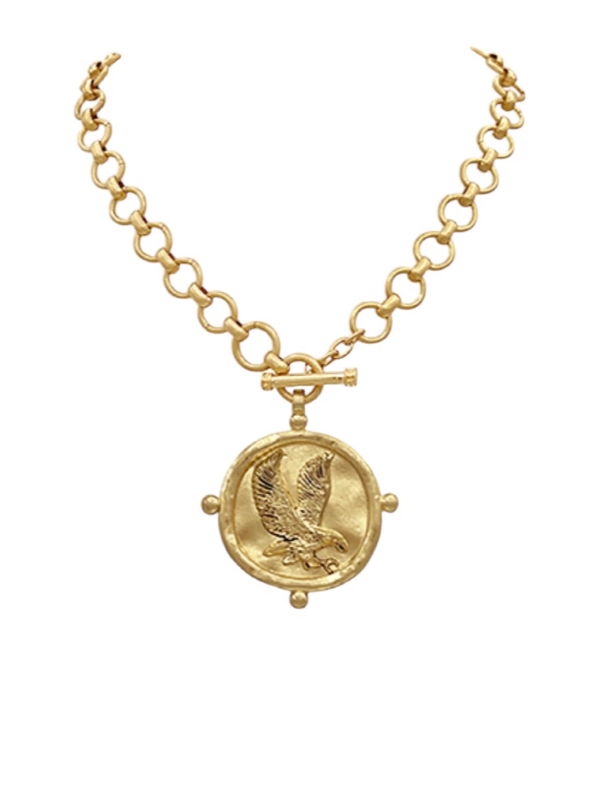 Ready To Soar Eagle Pendant Necklace