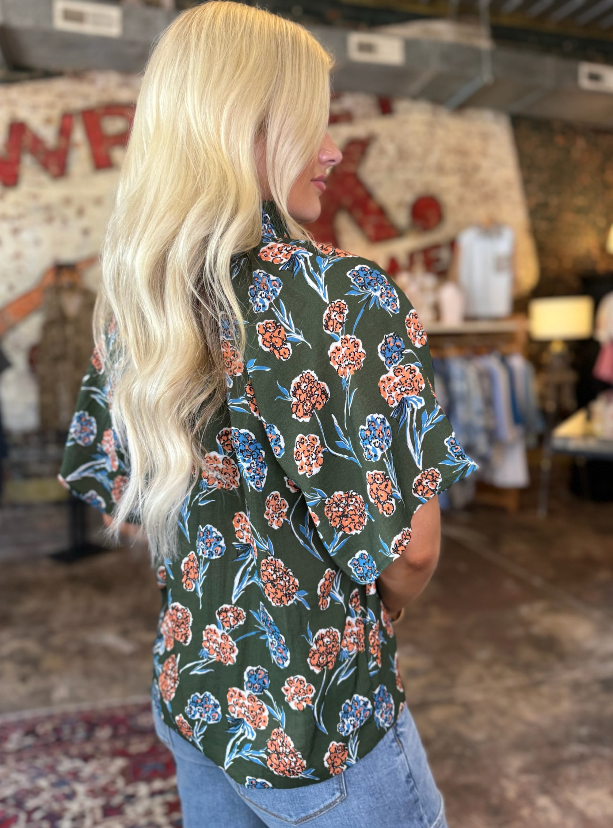 Wrapped In Petals And Poise Top