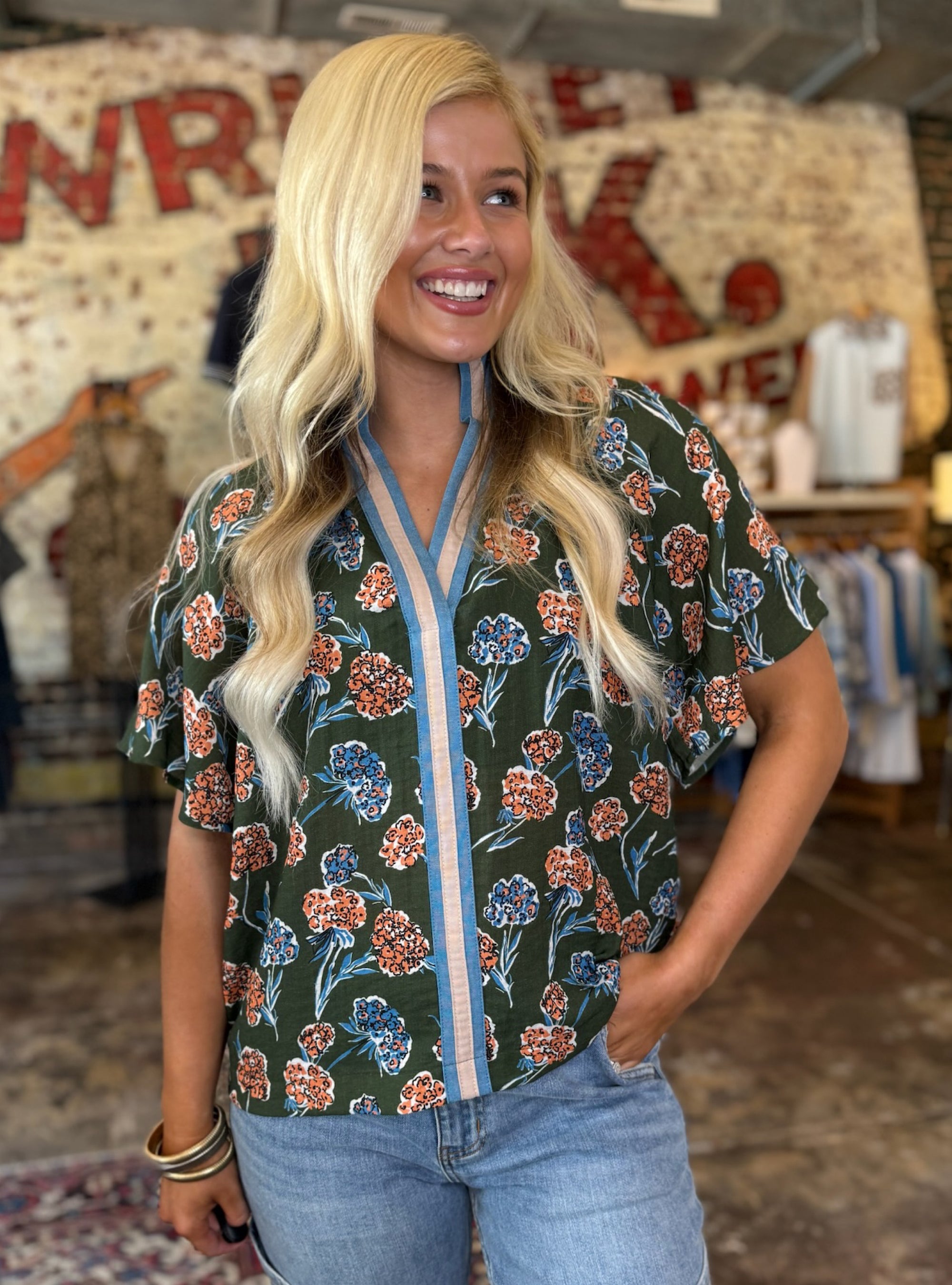 Wrapped In Petals And Poise Top