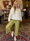 Shamrock &amp; Roll Faux Leather Pants