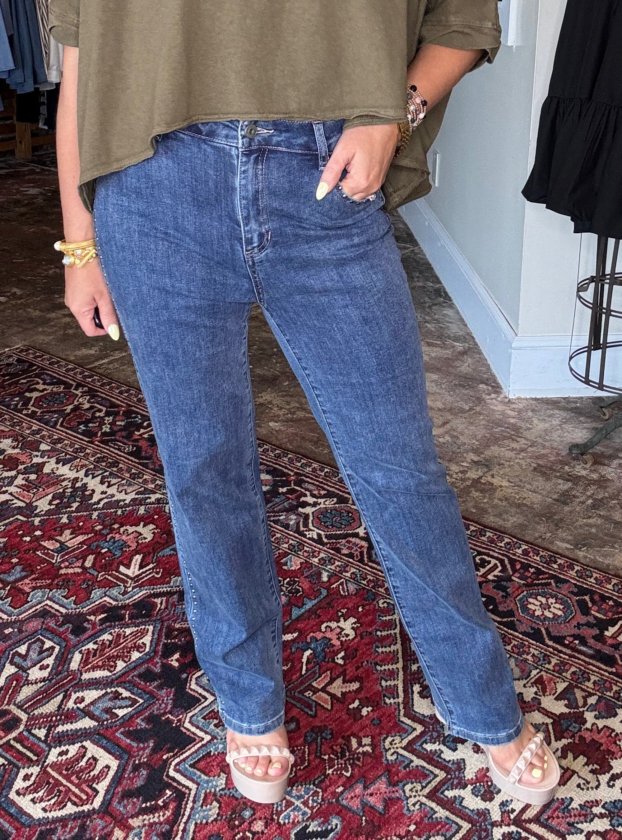 Charlie B Studded Jeans