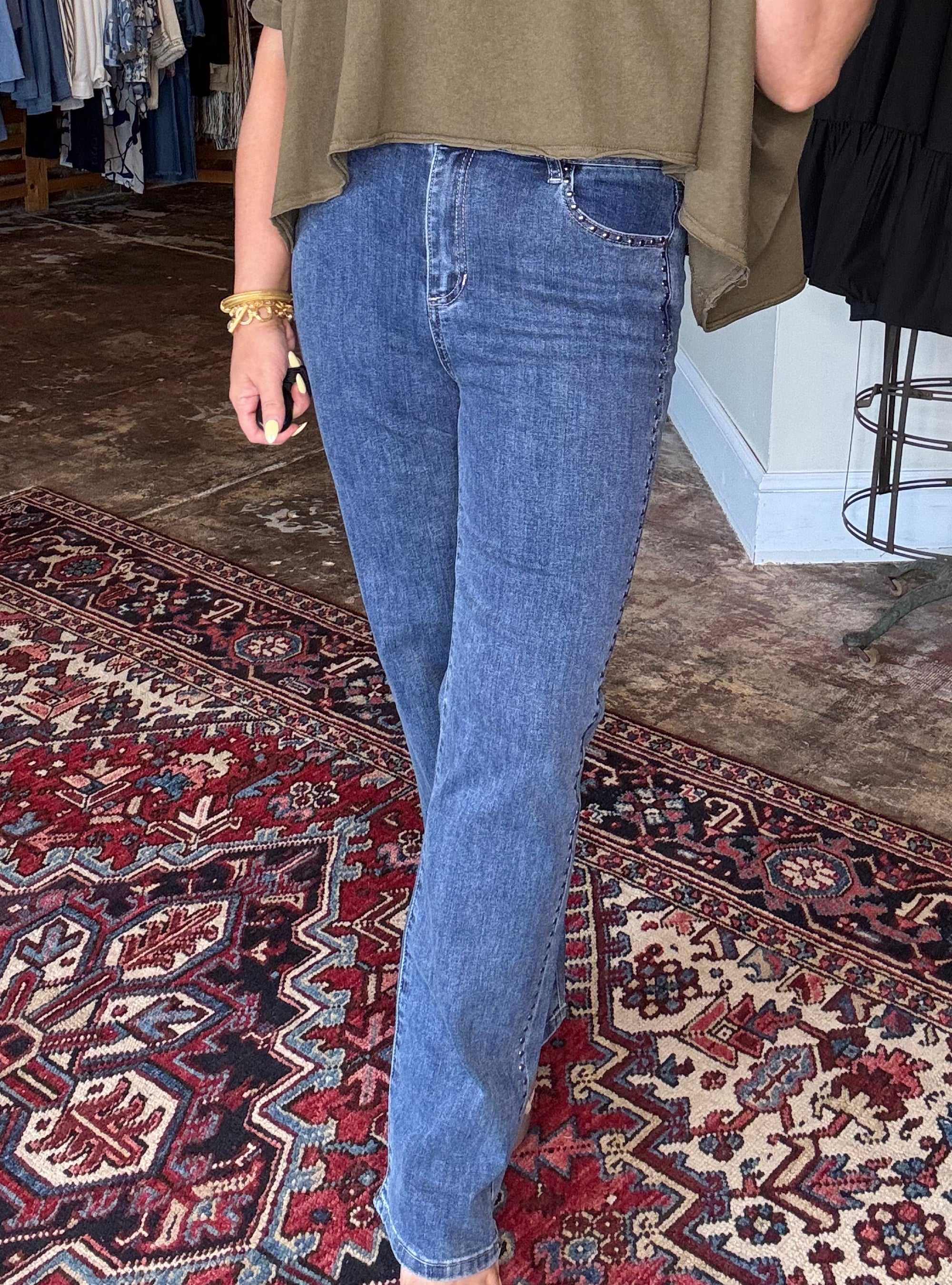 Charlie B Studded Jeans