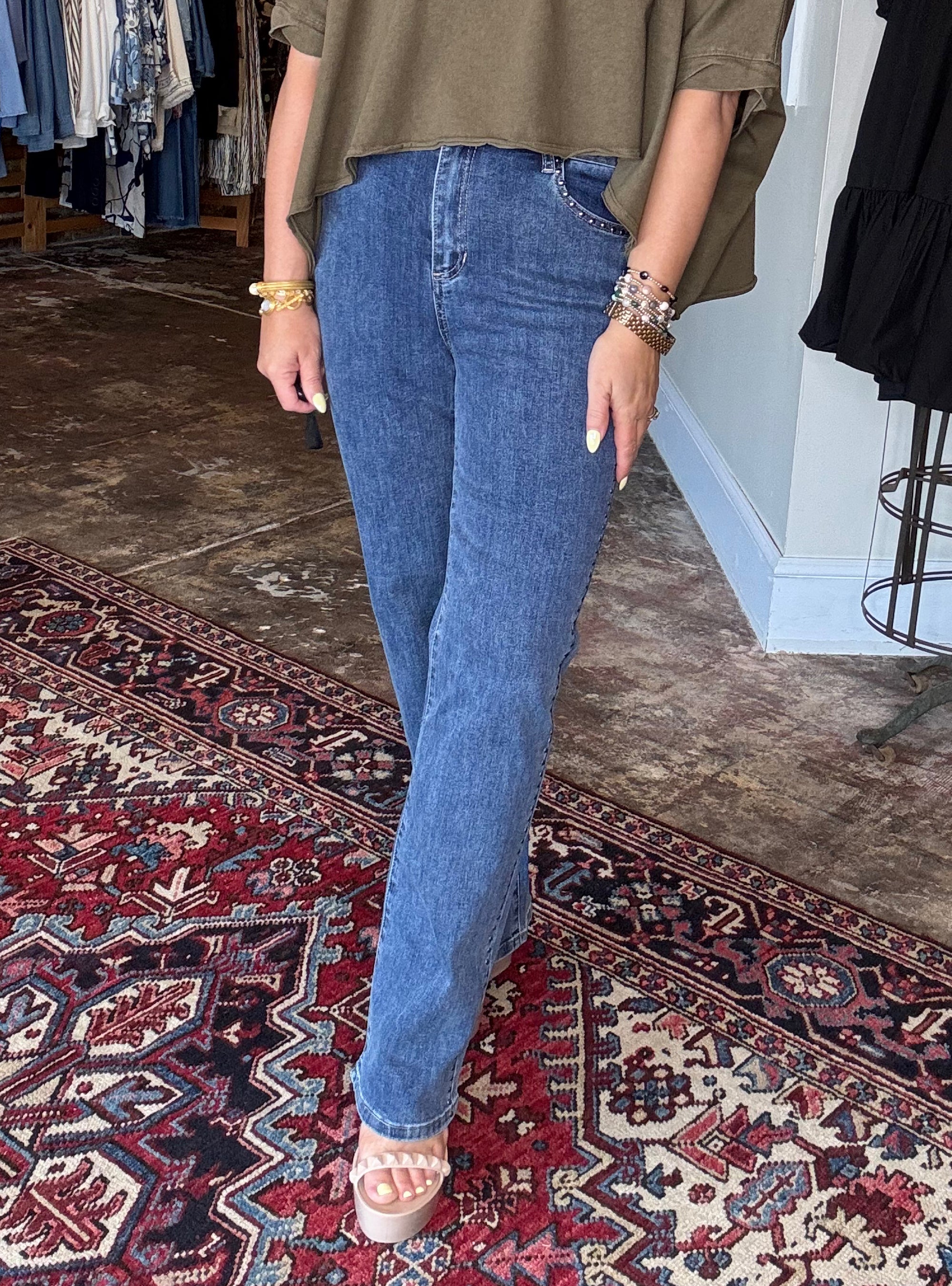 Charlie B Studded Jeans