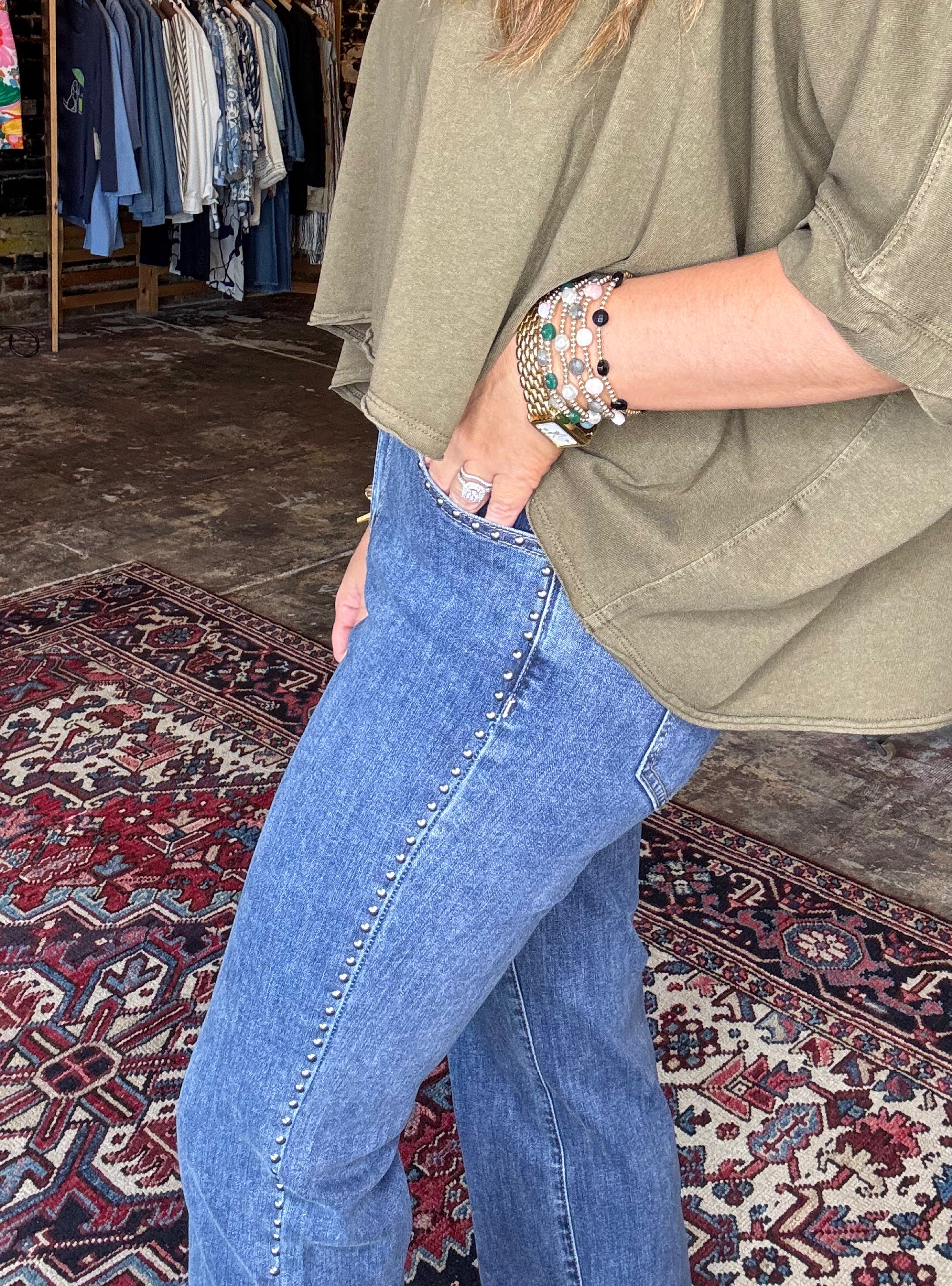 Charlie B Studded Jeans