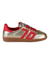 Back 70 Cloud NM in Gold And Red Sneakers