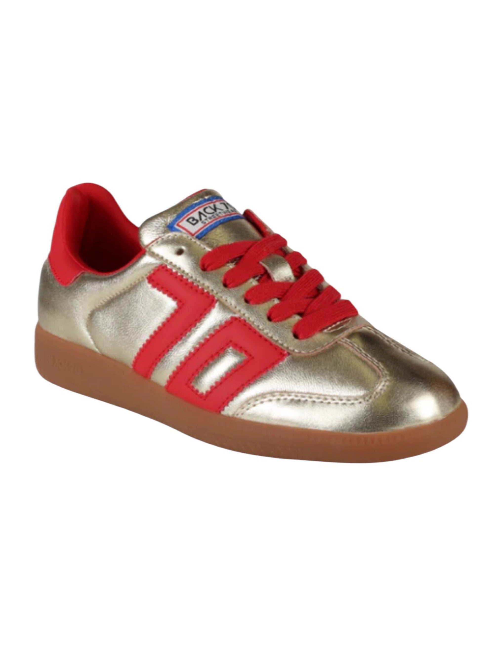 Back 70 Cloud NM in Gold And Red Sneakers