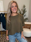 Olive A Sudden Oversized Top