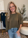 Olive A Sudden Oversized Top