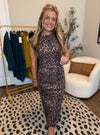 Catwalk Queen Leopard Midi Dress