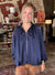 Satin Situation Navy Bomber Jacket