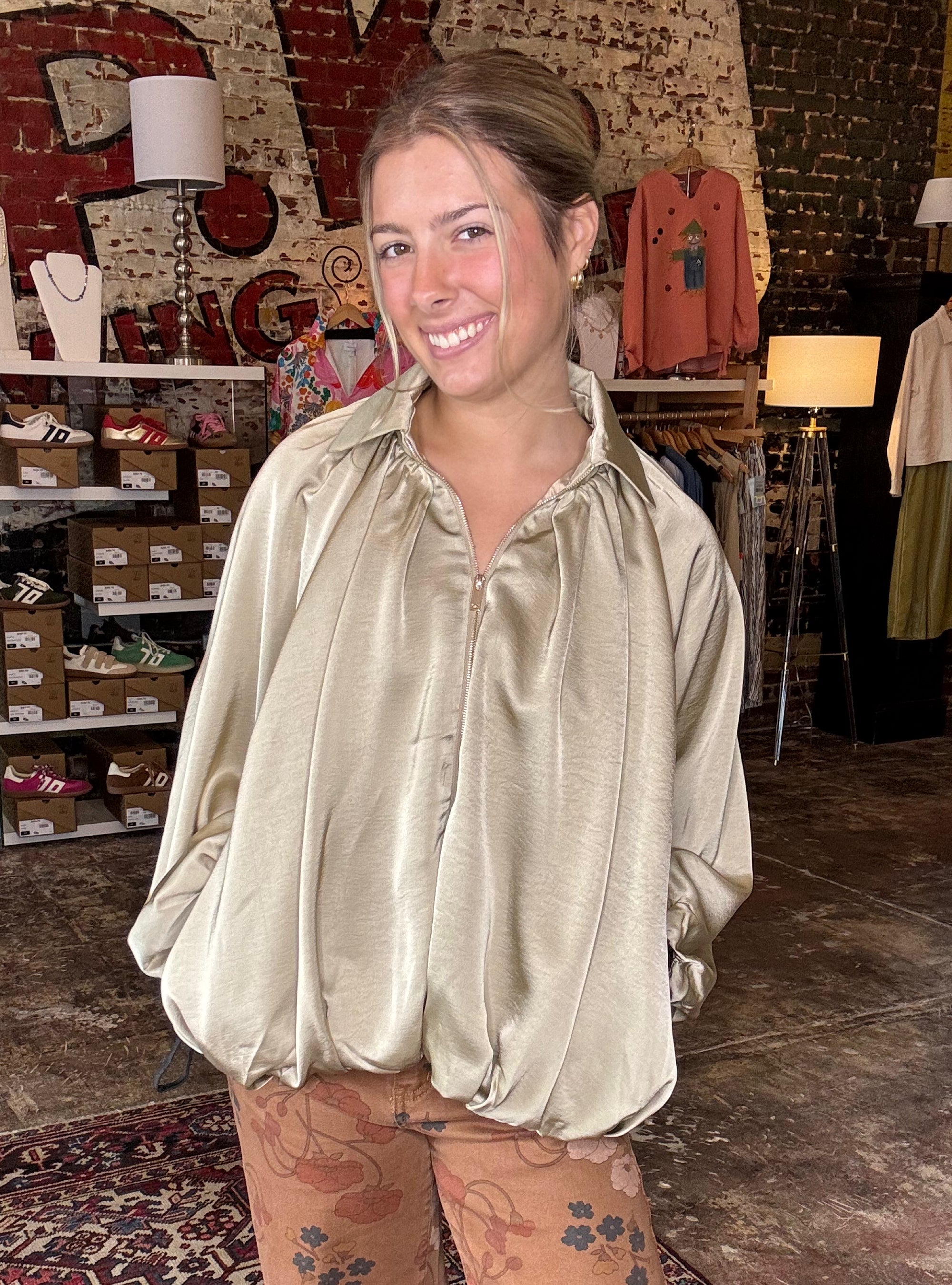 Taupe of The Town Bomber Jacket