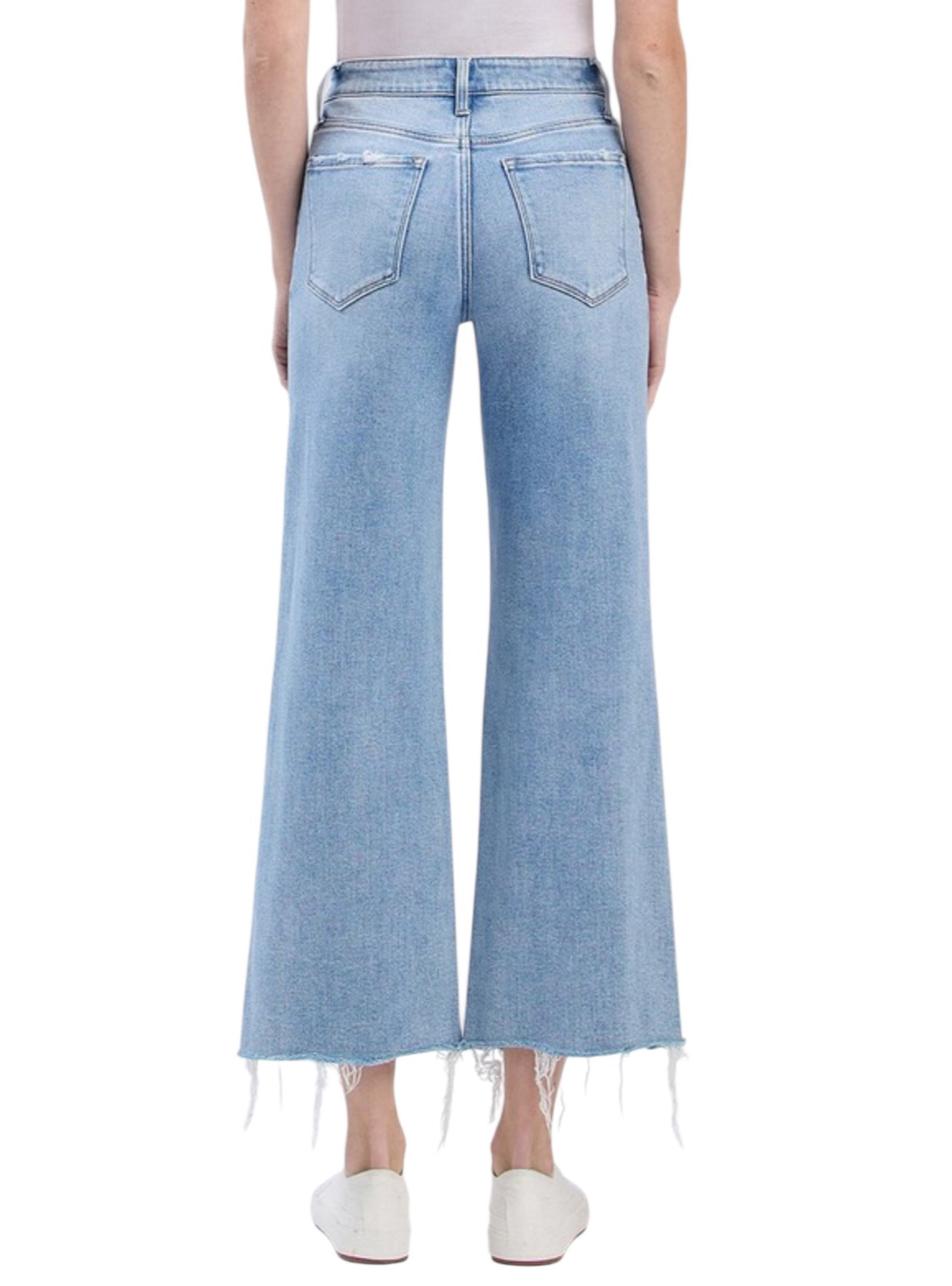 Shred the Love Crop Wide Leg Jean