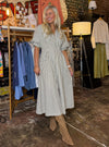 Living In Lines Midi Dress