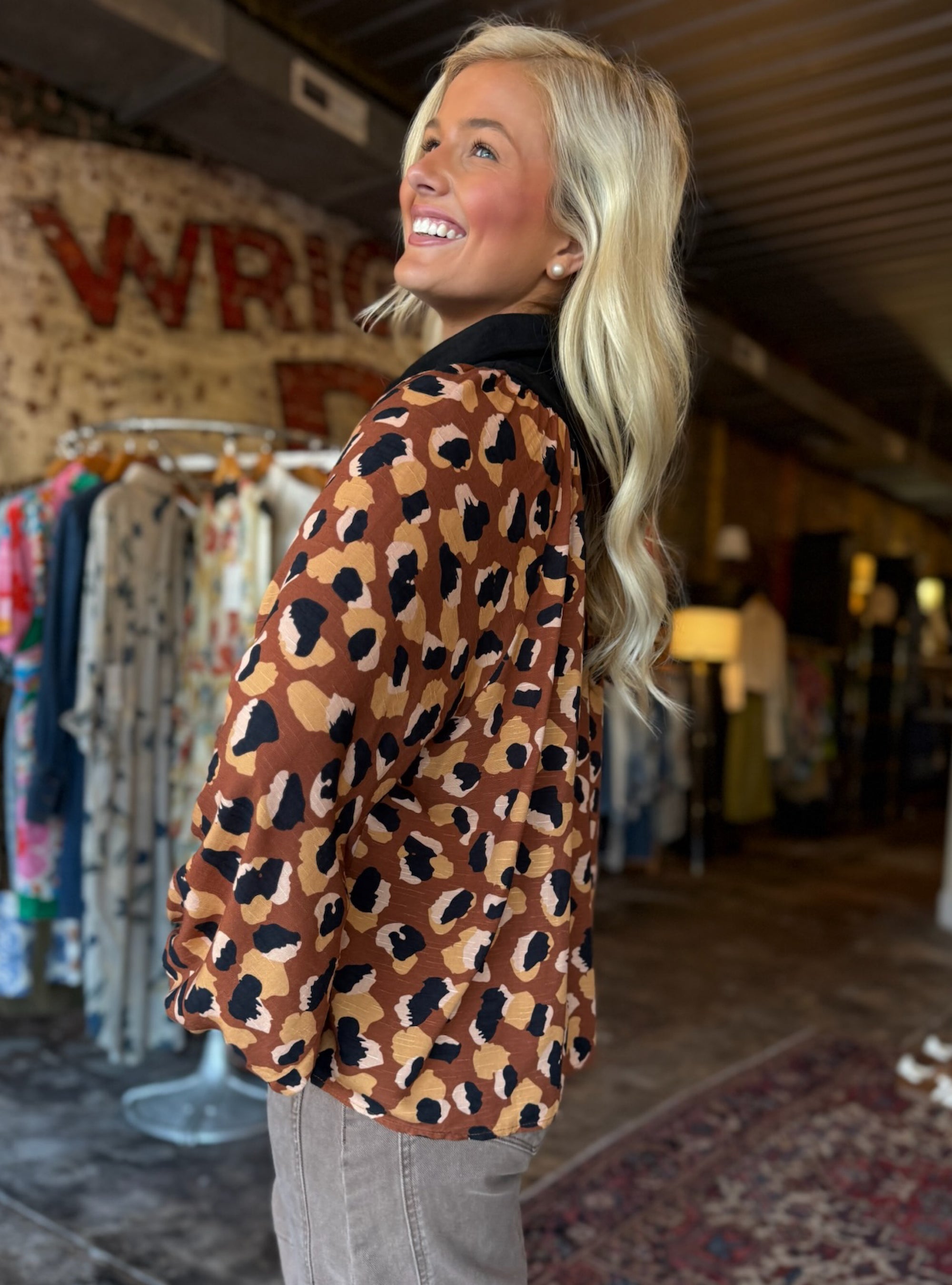 Feline Fine Cheetah Top