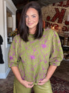 Ivy Jane Floral Vines Knit Top