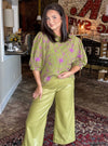 Ivy Jane Floral Vines Knit Top