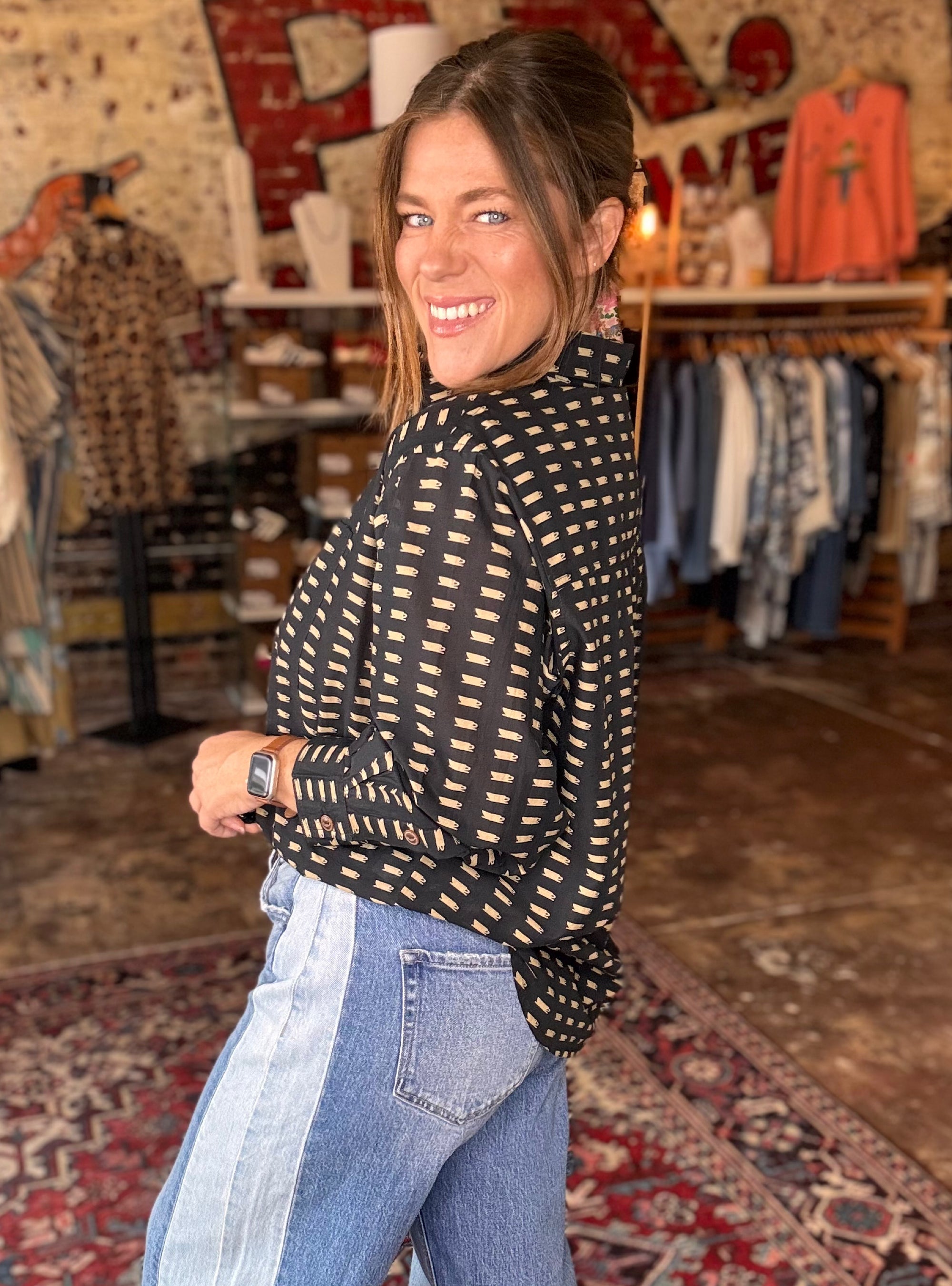 Ivy Jane Coffee Camp Top