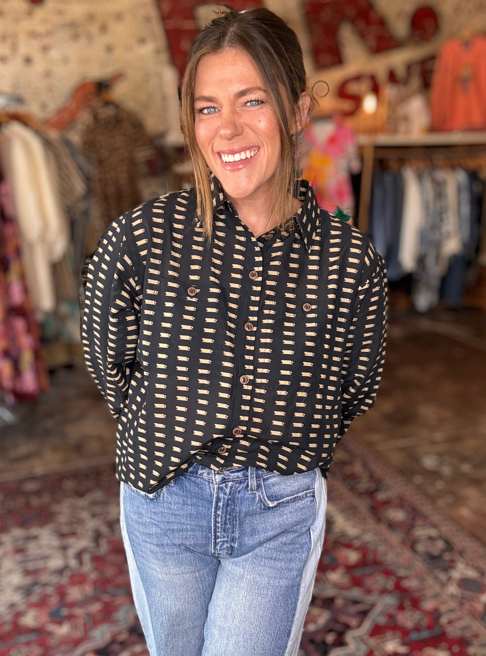 Ivy Jane Coffee Camp Top