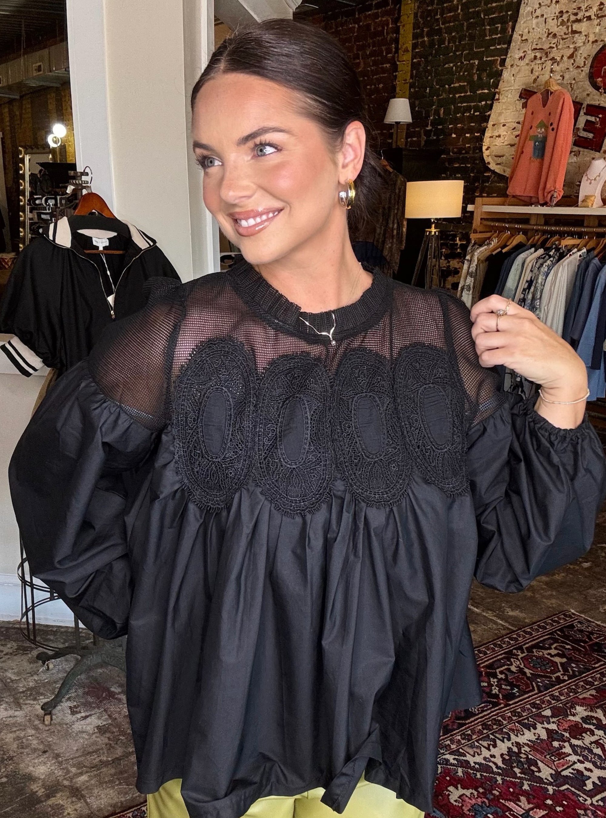 Lace Be Real Babydoll Top