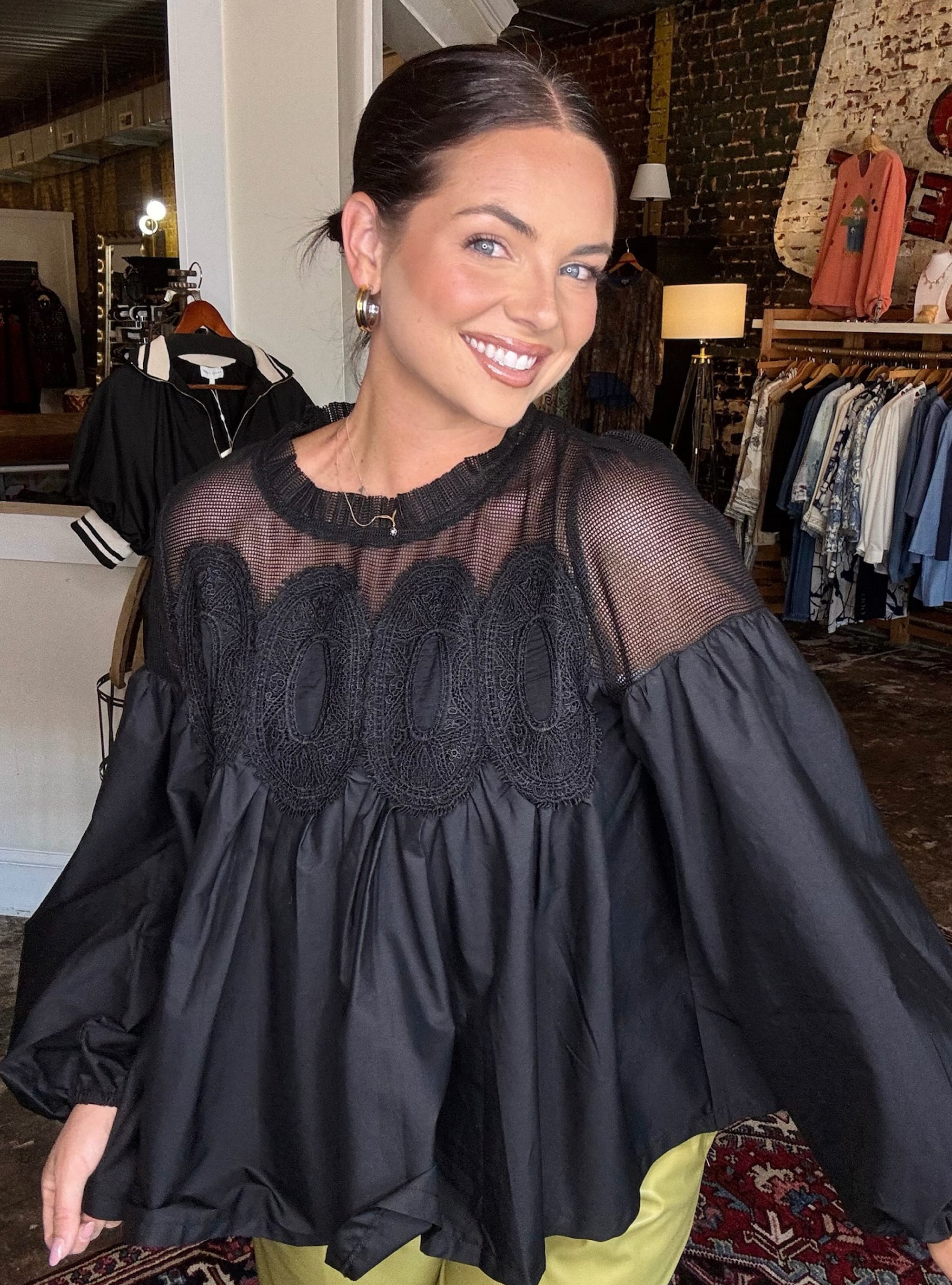 Lace Be Real Babydoll Top